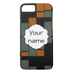 Green orange rectangles iPhone 8/7 case
