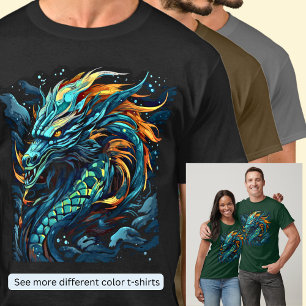 Green Orange Sea Dragon T-Shirt