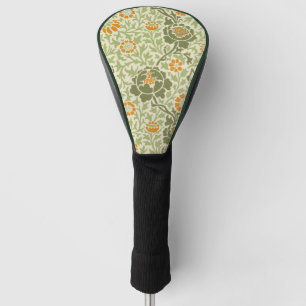 Green Orange William Morris Pattern Golf Head Cover