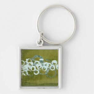 Green Orbs I Key Ring