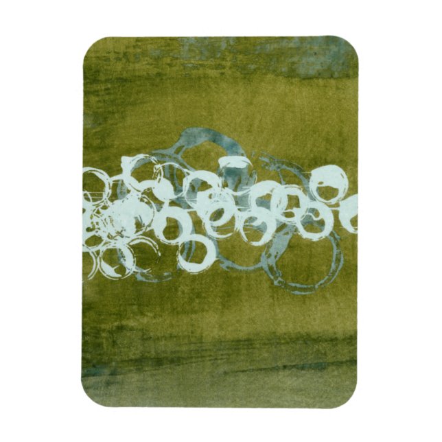 Green Orbs I Magnet (Vertical)