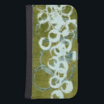 Green Orbs I Samsung S4 Wallet Case<br><div class="desc">Home Décor</div>