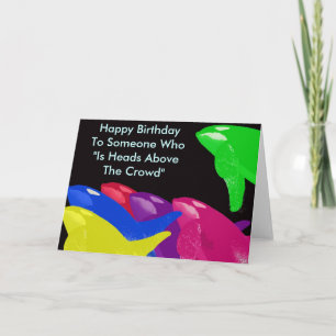 Green Orca Whale Is Heads Above The Crowd Card