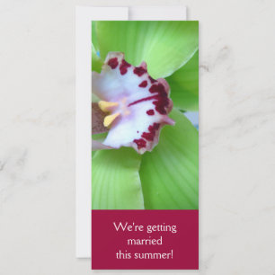 Green Orchids invitations