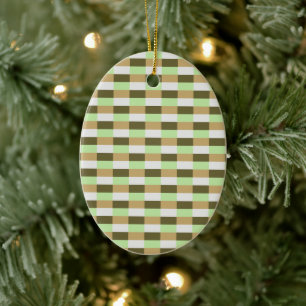 Green Organic Nature Colors Ceramic Tree Decoration