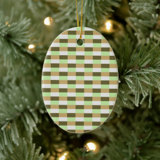 Green Organic Nature Colors Ceramic Tree Decoration