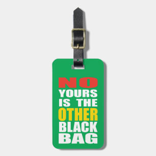 Green Other Black Bag Luggage Tag