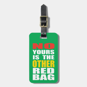 Green Other Red Bag Luggage Tag