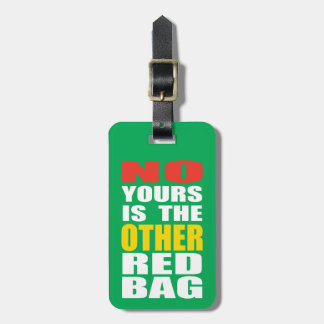 Green Other Red Bag Luggage Tag