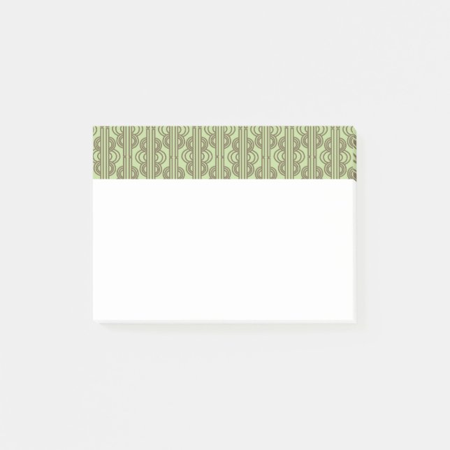 Green Oval Chains  Post-it Notes (Front)
