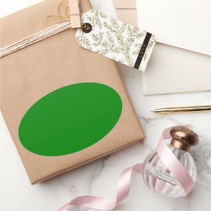 Green Oval Sticker