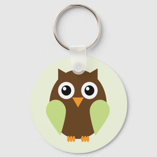 Green Owl Key Ring (Front)