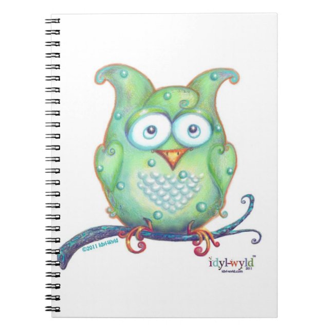 green owl notebook (Front)