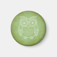 Green Owl Stencil