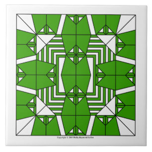 Green Owls Tile