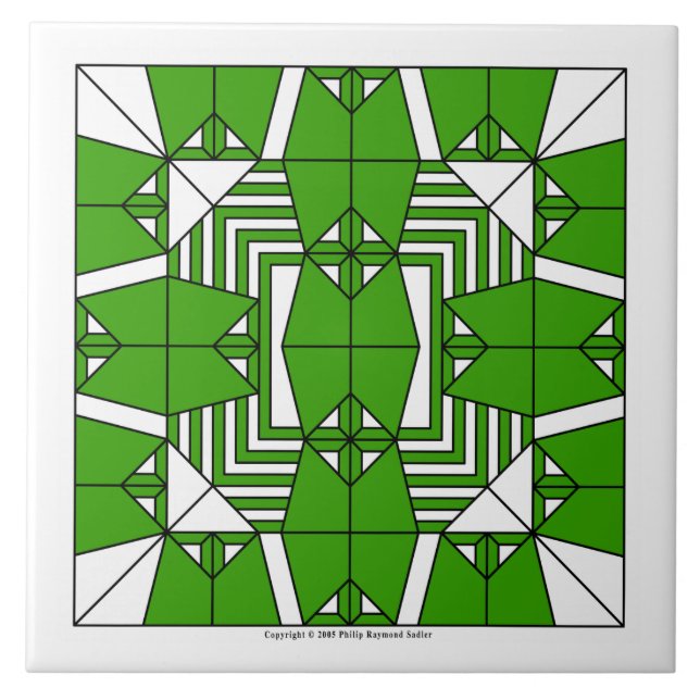 Green Owls Tile (Front)