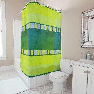 Green P P 539 d 1 of 3 Shower Curtain