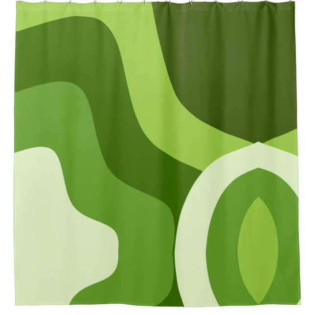 Green P P 543 b 1 of 3 Shower Curtain (Front)