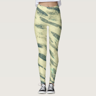 Green Paint Smear Leggings