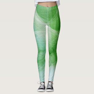 Green Paint Splatter #2 Leggings