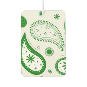 “Green Paisley” Air Freshener