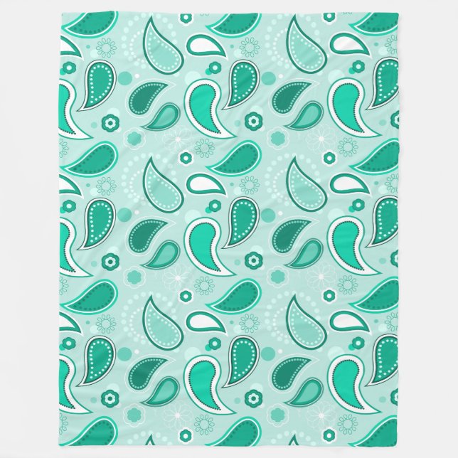 green paisley blanket (Front)