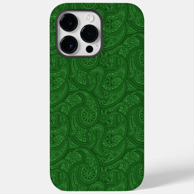 Green Paisley Case-Mate iPhone Case (Back)