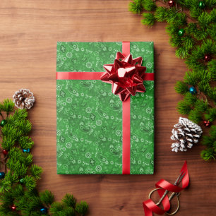 Green Paisley Cute Simple Wrapping Paper