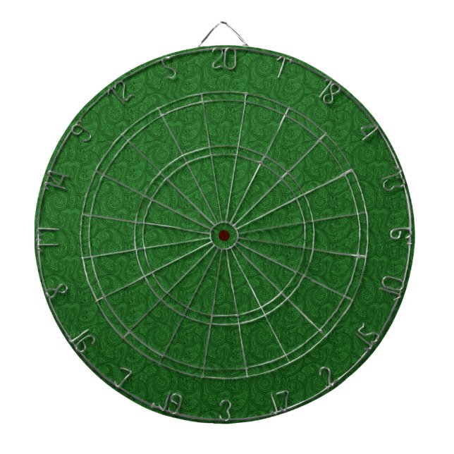 Green Paisley Dartboard (Front)