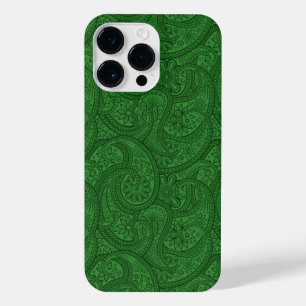 Green Paisley iPhone 14 Pro Max Case