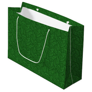 Green Paisley Large Gift Bag