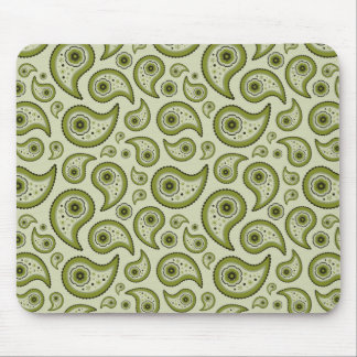 Green Paisley Mouse Mat