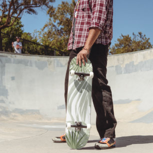 Green Palm Bliss 1 #art #natural Skateboard