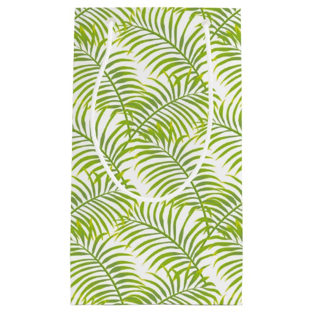 Green Palm Flamingo Gift Bag (Front)