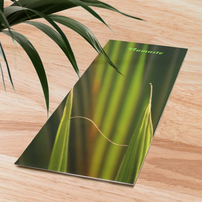 Green Palm Fronds Photographic Zen Nature Yoga Mat (Creator Uploaded)
