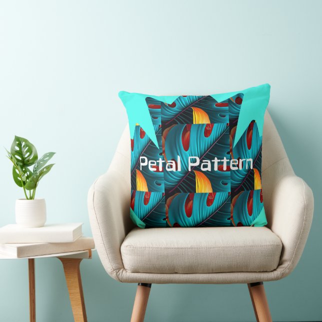 Green Palm Leaf Pattern Cushion (Chair)