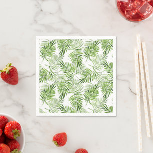 Green Palm Leaves Napkin