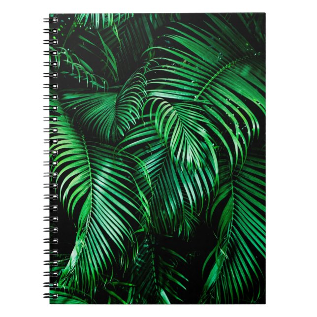 Green palm leaves notebook (Front)