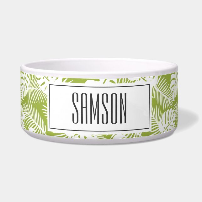 Green Palm Leaves Rainforest Pattern (Front)