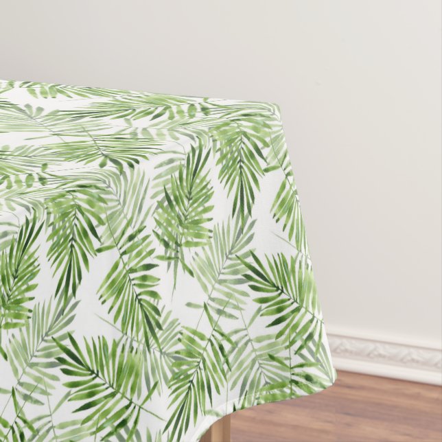 Green Palm Leaves Tablecloth (In Situ)