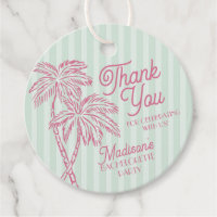 Green Palm Spring Pastel Beach Bachelorette Party