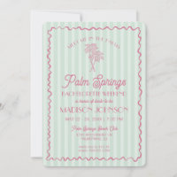 Green Palm Springs Pastel Beach Bachelorette Party