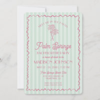 Green Palm Springs Pastel Beach Bachelorette Party