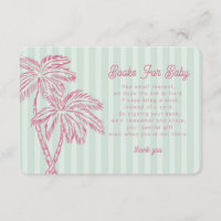 Green Palm Springs Pastel Books for Baby Insert
