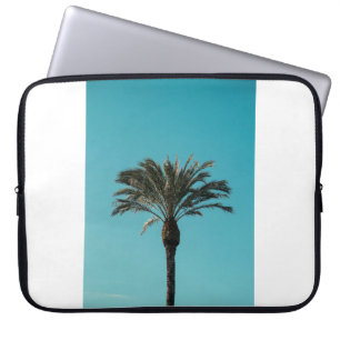 Green palm tree laptop sleeve