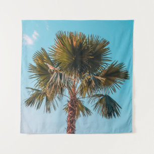Green palm tree tapestry