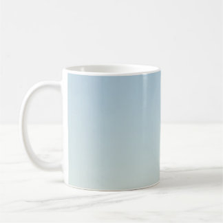 Green palm tree under white sky in the morning coffee mug