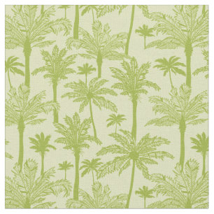 Green Palm Trees Pattern Fabric