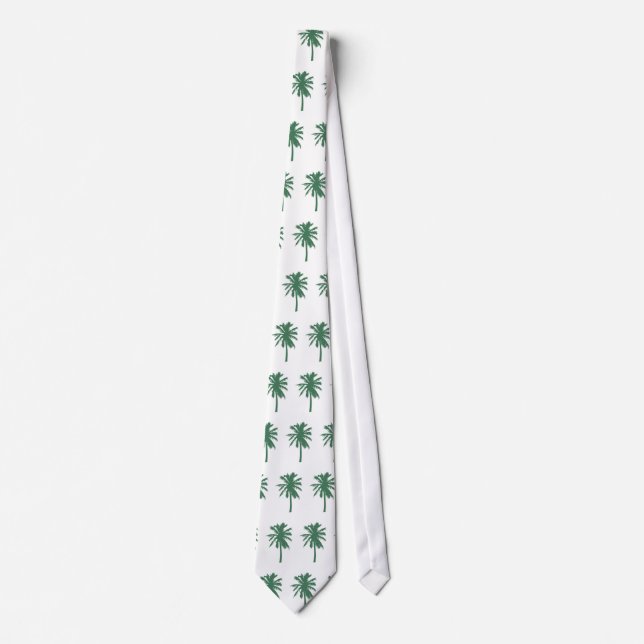 Green palm trees tie (Front)