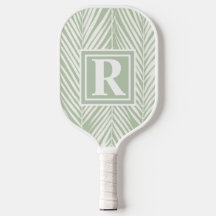 Green Palms and Monogram Customizable